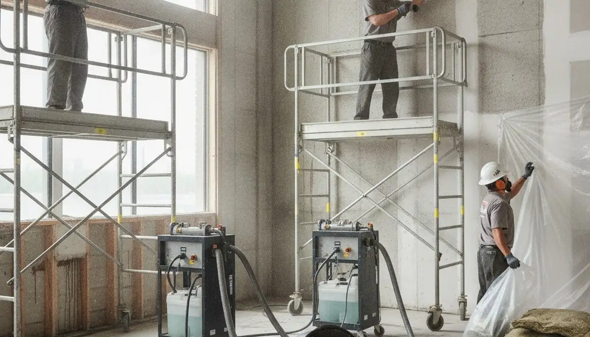 Structural drying equipment in a Simi Valley, CA home to remove hidden moisture after water damage