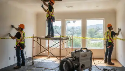 Water damage restoration team serving Simi Valley, CA, for emergency cleanup and drying