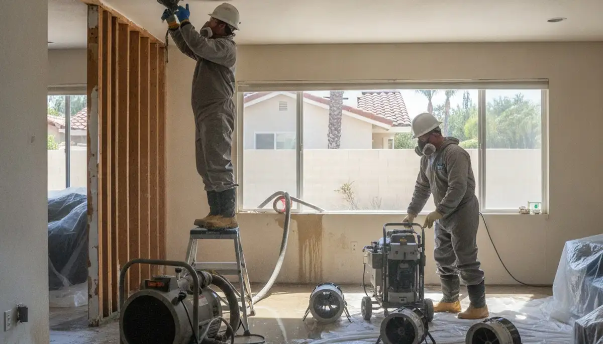 Water damage restoration team in Simi Valley, CA serving homes and businesses